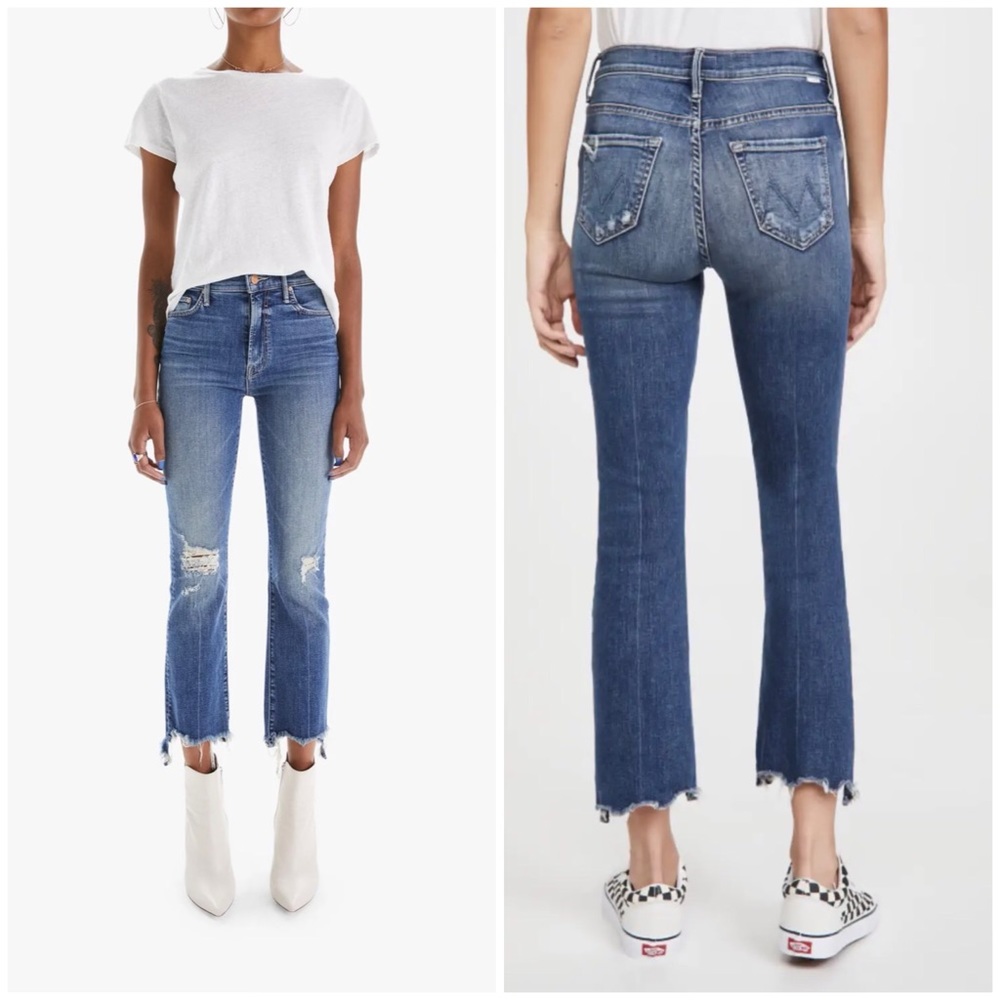 Mother Denim Insider Crop Step Chew in Dancing on Coals